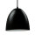 Suspension ANNIE noir 3 flammes oblongues