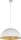 Lampe &agrave; suspendre moderne blanc or Ferra