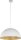 Suspension moderne Blanc Or Ferra