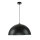 Lampe à suspendre moderne noire cuivre Ferra