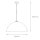 Lampe à suspendre moderne noire cuivre Ferra