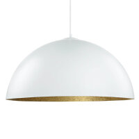Lampe à suspendre moderne blanc or Ferra