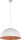 Lampe &agrave; suspendre moderne blanc cuivre Ferra