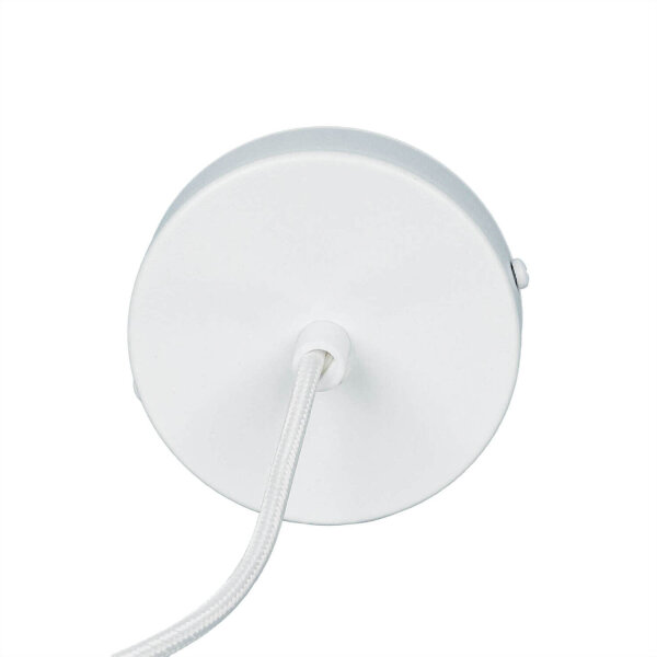 Suspension ronde blanc or Ferra