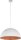 Suspension ronde blanc cuivre Ferra