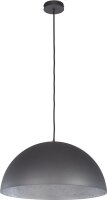 Lampe &agrave; suspendre ronde argent Ferra
