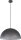 Lampe &agrave; suspendre ronde argent Ferra