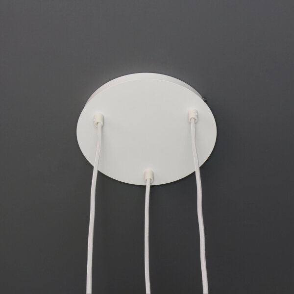 Suspension blanche Retro en forme dabat-jour
