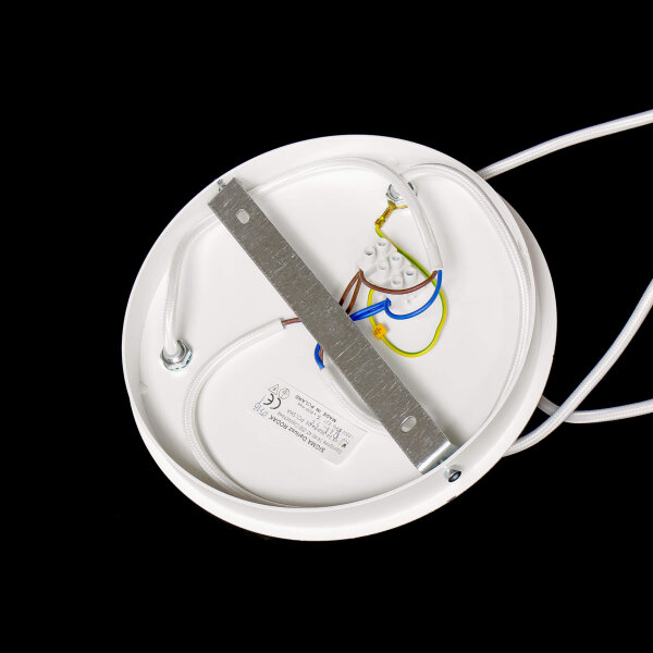 Suspension blanche Retro en forme dabat-jour