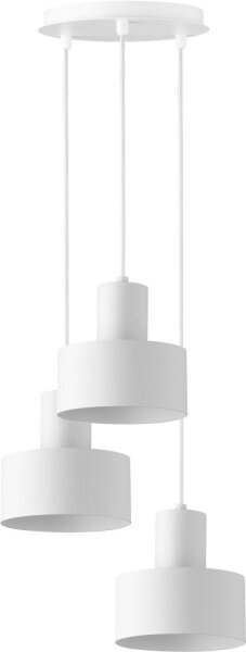 Suspension blanche Retro en forme dabat-jour