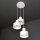 Suspension blanche Retro en forme dabat-jour