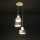 Suspension blanche Retro en forme dabat-jour