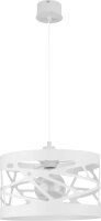 Lampe à suspendre moderne blanc Ferva abat-jour...