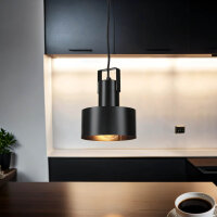 Lampe &agrave; suspendre cool Rif Noir avec &eacute;trier...