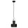 Lampe à suspendre cool Rif Noir avec étrier décoratif