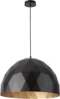 Lampe &agrave; suspendre design noir or