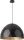 Lampe &agrave; suspendre design noir or