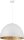 Lampe &agrave; suspendre design blanc or