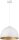 Lampe &agrave; suspendre design blanc or
