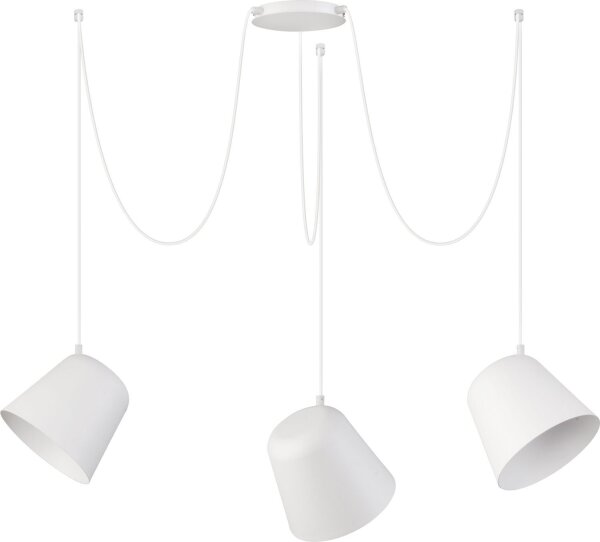 Suspension flexible Jawa 3 longues suspensions blanc