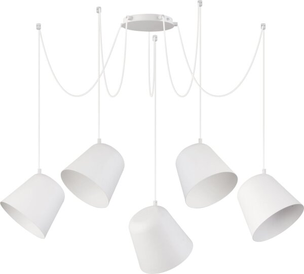 Suspension flexible Jawa 5 longues suspensions blanc