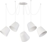 Suspension flexible Jawa 5 longues suspensions blanc
