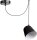 Longue lampe &agrave; suspendre Jawa suspension flexible noire