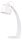 Lampe de table styl&eacute;e Rif Blanc Abat-jour r&eacute;glable