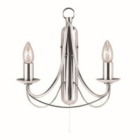 Applique murale classique en argent mat