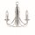 Applique murale classique en argent mat