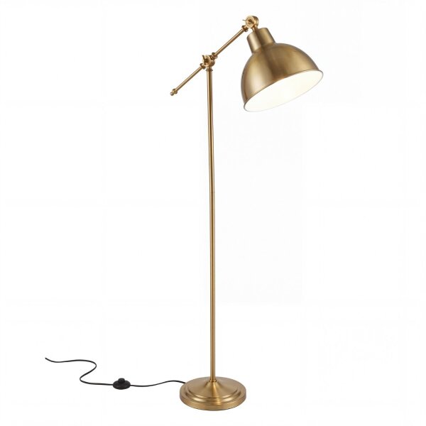 Lampadaire vintage en cuivre antique