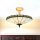 Lampe Tiffany plafond vert blanc élégant