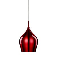 Lampe à suspendre rouge brillant