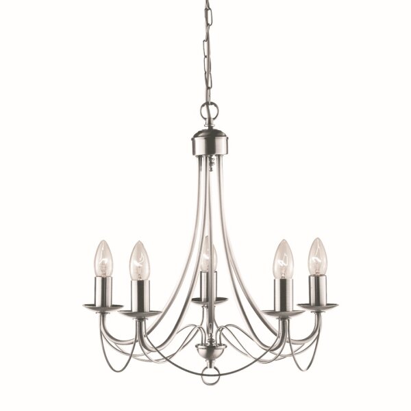 Lustre en argent 5-flmg.