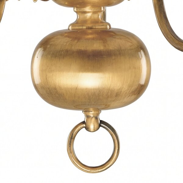 Lustre 5-flmg. laiton massif/antique