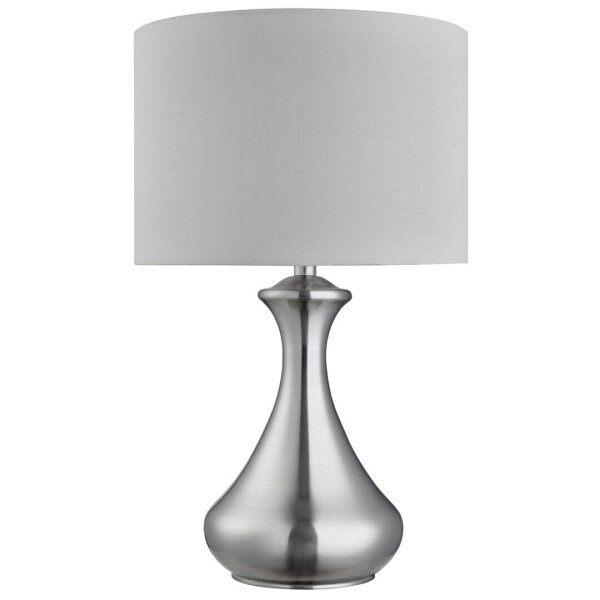 Elégante lampe de table argentée