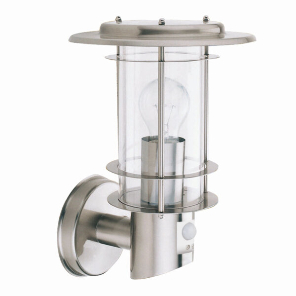 Lampe dextérieur moderne avec détecteur de mouvement Acier noble