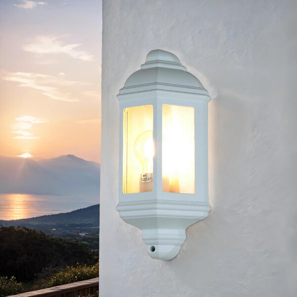 Lampe de bateau Lampe dextérieur Mur Lanterne plate blanche