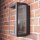 Applique murale extérieure moderne carrée noire