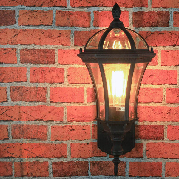 Lampe murale dextérieur classique en marron antique