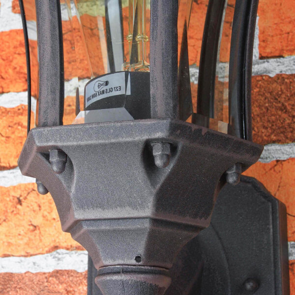Lampe murale dextérieur classique en marron antique