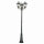 Lampe de jardin ext&eacute;rieure rustique noir or antique