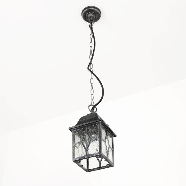 Lampe suspendue classique en argent antique