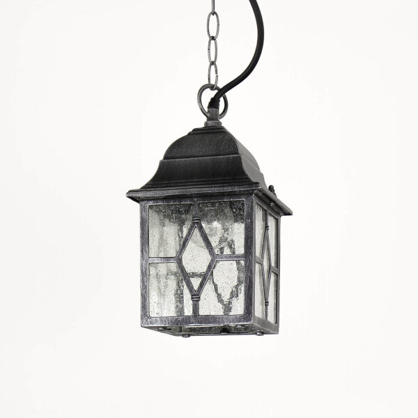 Lampe suspendue classique en argent antique