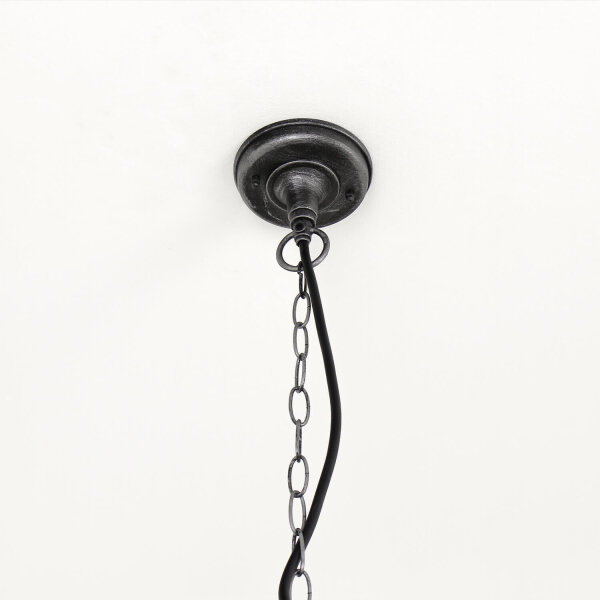 Lampe suspendue classique en argent antique