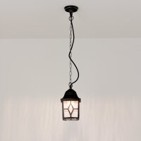 Lampe suspendue classique en argent antique