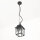 Lampe suspendue classique en argent antique