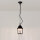 Lampe suspendue classique en argent antique