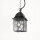 Lampe suspendue classique en argent antique