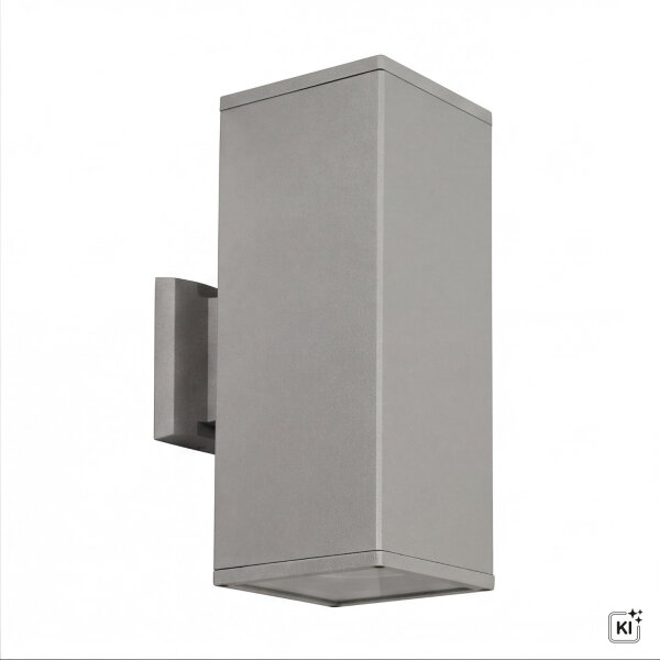 Applique murale en aluminium argenté IP54 Moderne